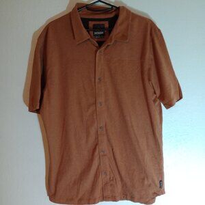 Prana Men's Button Down Polo - Size X-Large  - Dark Orange